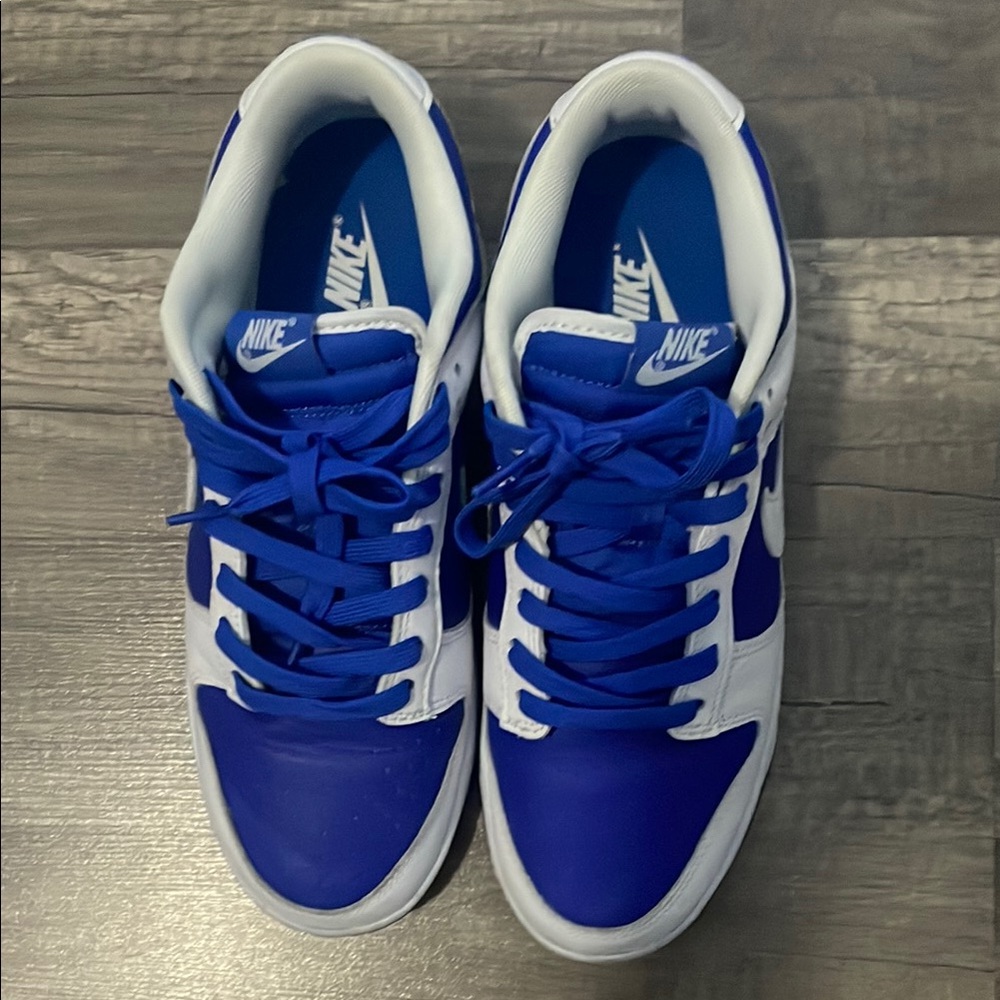 2022 Dunk Low 'Racer Blue white' pre-owned size 8